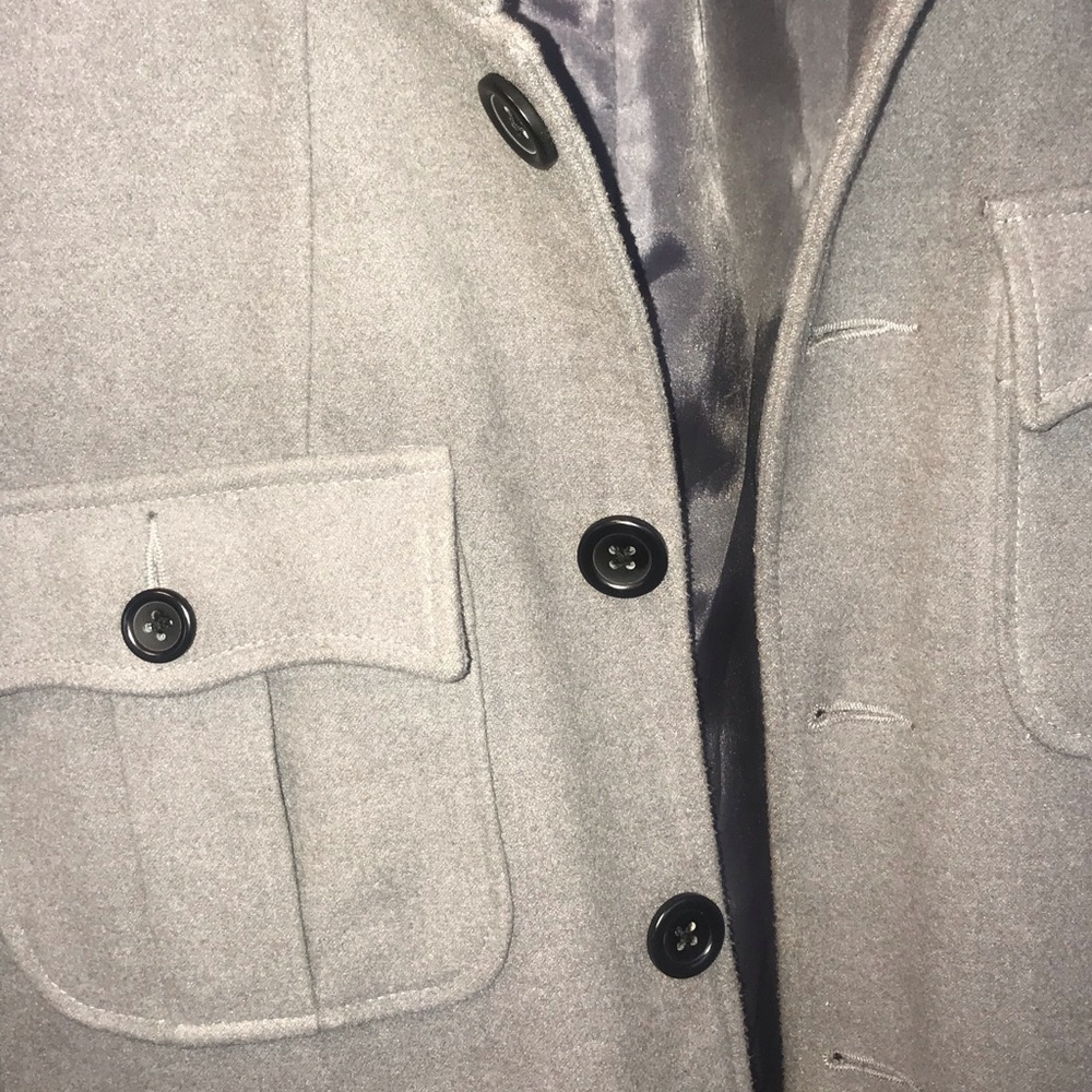 Men's Gray Wool Jacket - image 3
